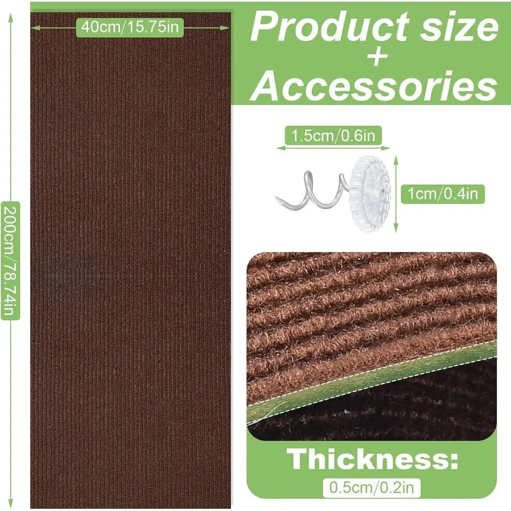 Self-Adhesive Cat Scratching Mat | Trimmable Couch & Furniture Protector